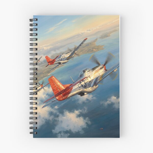 Item preview, P-51 Mustang Red Tails Formation Illustration designed and sold by Airpower Art.