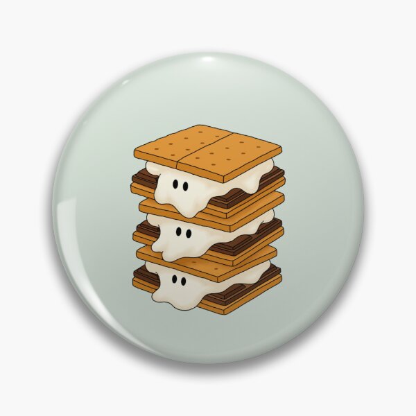 Item preview, Stack of Gooey Ghost S’mores for Halloween designed and sold by DesgnsxGifts.