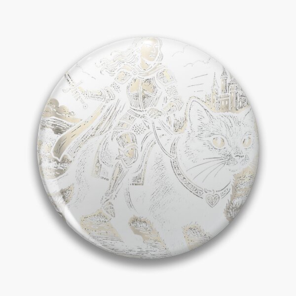 Item preview, Cat Knight Vintage Fantasy Hero with Sword and Castle designed and sold by otaku.edwardj.