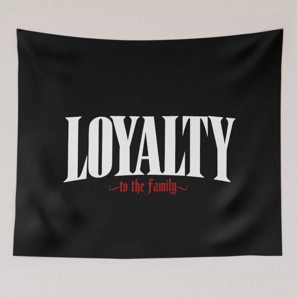 Item preview, Loyalty To The Family - Chicano Style Typography designed and sold by Legacy Apparel Co..