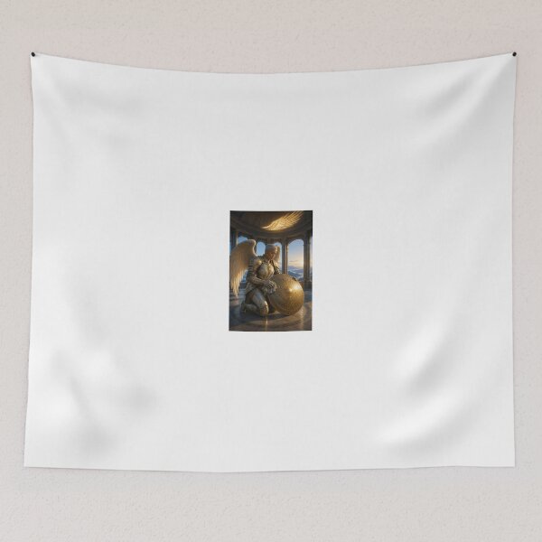 Item preview, Angelic Knight in Golden Armor at Sunrise designed and sold by CathryneDelamort.
