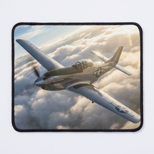 Item preview, P-51 Mustang High Altitude Sunburst Illustration designed and sold by Airpower Art.