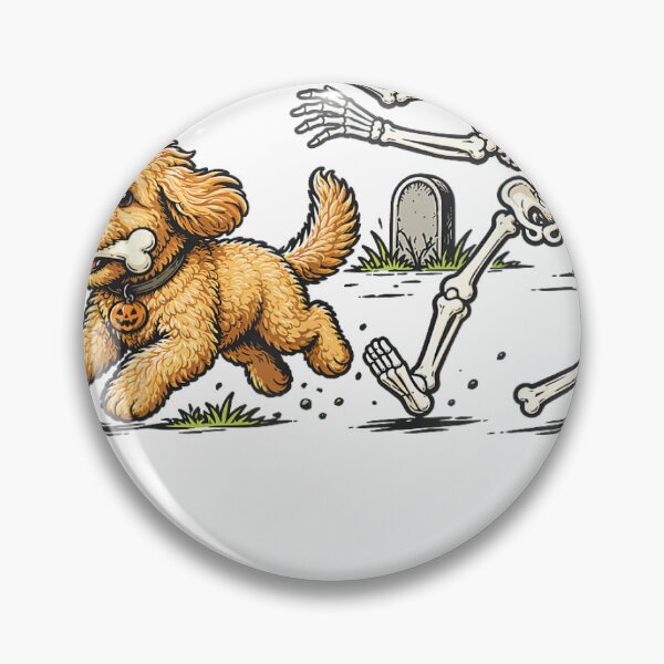 Item preview, dog skeleton halloween graveyard chase spooky pet art designed and sold by otaku.edwardj.
