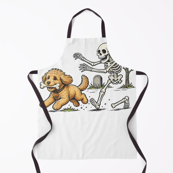 Item preview, dog skeleton halloween graveyard chase spooky pet art designed and sold by otaku.edwardj.
