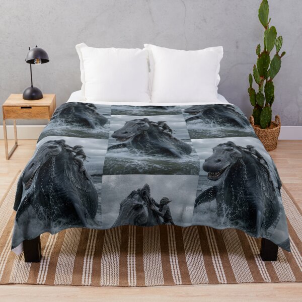 Item preview, Dark Fantasy Sea Rider – Giant Mythical Water Horse & Goblin Warrior designed and sold by Bhaskar Digital Art.
