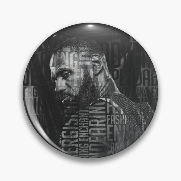 Item preview, LeBron James King Typography Basketball Graphic Poster designed and sold by Shopunte.
