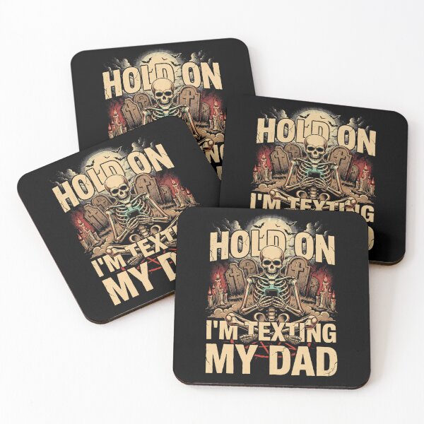 Item preview, Hold On I’m Texting My Dad Halloween Dark Humor designed and sold by Redgiant87x.