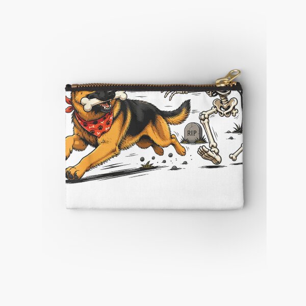 Item preview, German Shepherd Halloween Skeleton Chase Graphic designed and sold by otaku.edwardj.