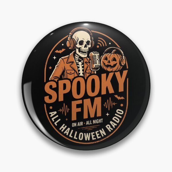 Item preview, Spooky FM Halloween Radio Skeleton DJ designed and sold by dudelinart.