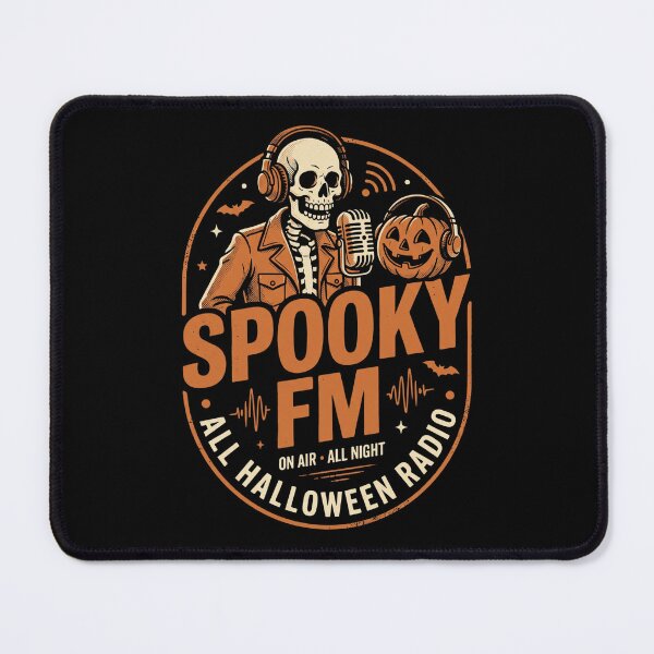 Item preview, Spooky FM Halloween Radio Skeleton DJ designed and sold by dudelinart.