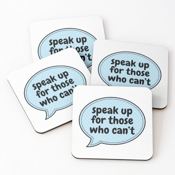 Item preview, Speak Up For Those Who Can't Animal Rescue Advocate Speech Bubble Quote designed and sold by raedattia.