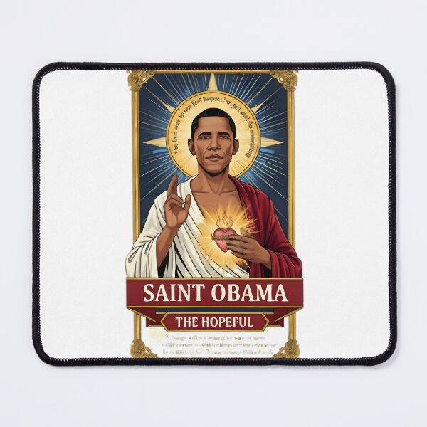 Item preview, Saint Obama Artistic Illustration With Modern Iconography | ⭐⭐⭐⭐⭐ Best Seller designed and sold by Dyonn.