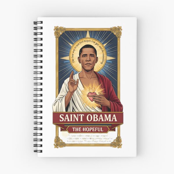 Item preview, Saint Obama Artistic Illustration With Modern Iconography | ⭐⭐⭐⭐⭐ Best Seller designed and sold by Dyonn.