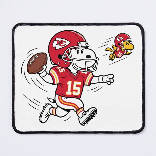 Item preview, Snoopy & Woodstock Kansas City Chiefs Football Retro F110 designed and sold by GLUVY-THEME.