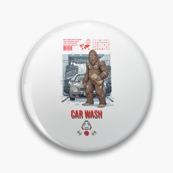 Item preview, Bigfoot at the Car Wash Funny Sasquatch Detailed Cartoon Design designed and sold by Whimsy Trail Co.