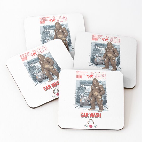 Item preview, Bigfoot at the Car Wash Funny Sasquatch Detailed Cartoon Design designed and sold by Whimsy Trail Co.