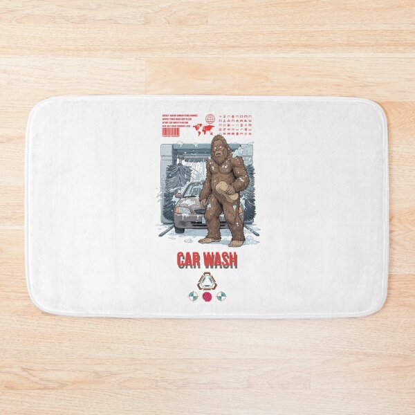Item preview, Bigfoot at the Car Wash Funny Sasquatch Detailed Cartoon Design designed and sold by Whimsy Trail Co.