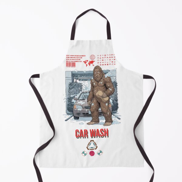 Item preview, Bigfoot at the Car Wash Funny Sasquatch Detailed Cartoon Design designed and sold by Whimsy Trail Co.