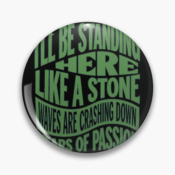 Item preview, Standings Like a Stones Quotes Warped Green  designed and sold by Oluwa290Arts.