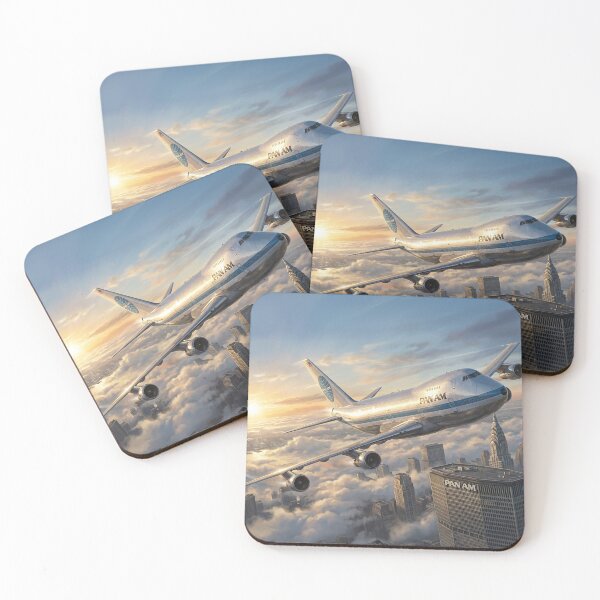 Item preview, Pan Am 747 New York Skyline Illustration designed and sold by Airpower Art.