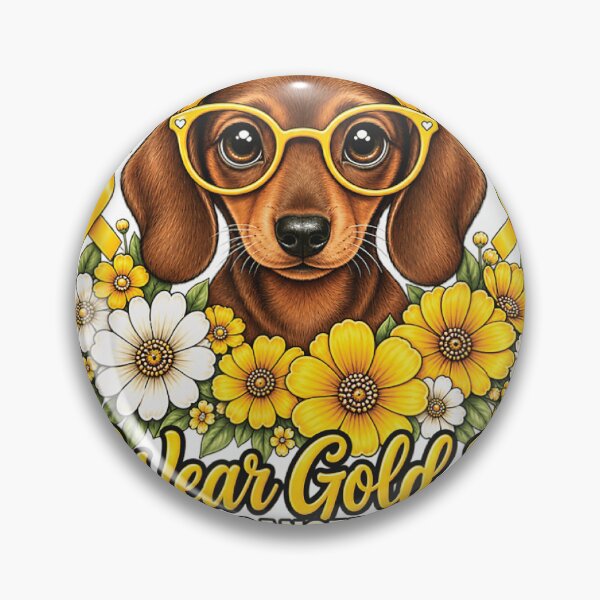 Item preview, childhood cancer awareness golden dog with yellow ribbons designed and sold by otaku.edwardj.