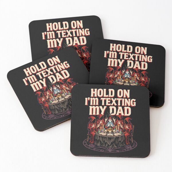 Item preview, Hold On I’m Texting My Dad Occult Humor Halloween designed and sold by Redgiant87x.