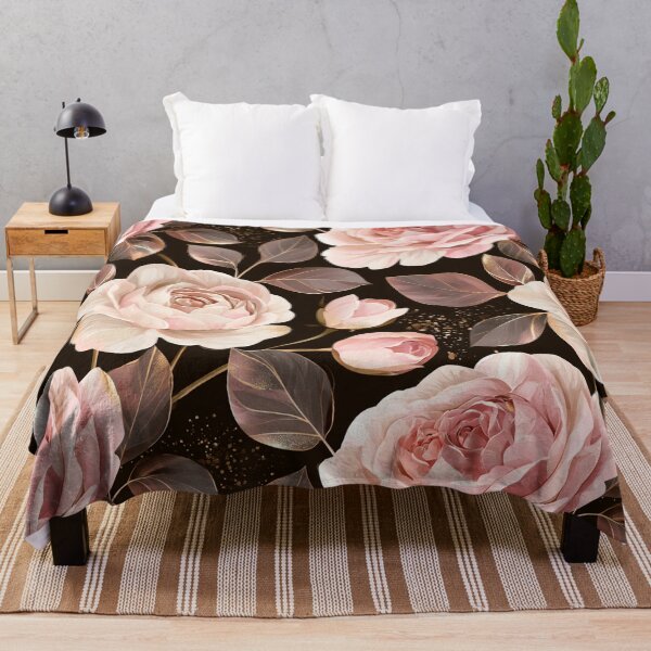 Item preview, Blush Rose & Gold Botanical Pattern designed and sold by haleymaree.