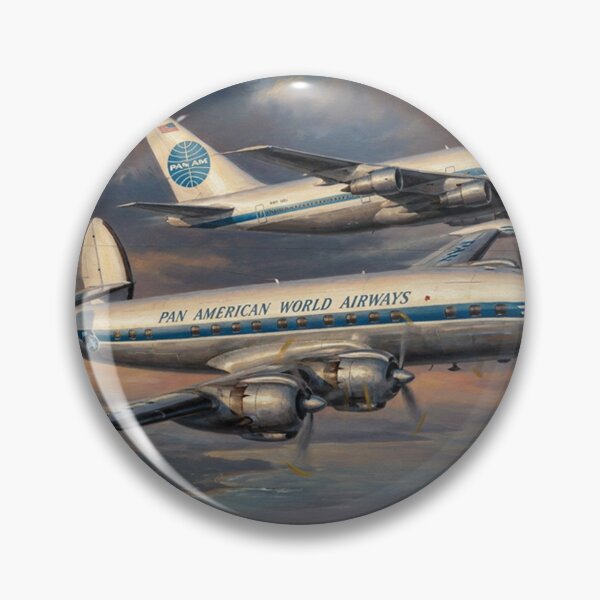 Item preview, Pan Am Constellation And 747 Illustration designed and sold by Airpower Art.