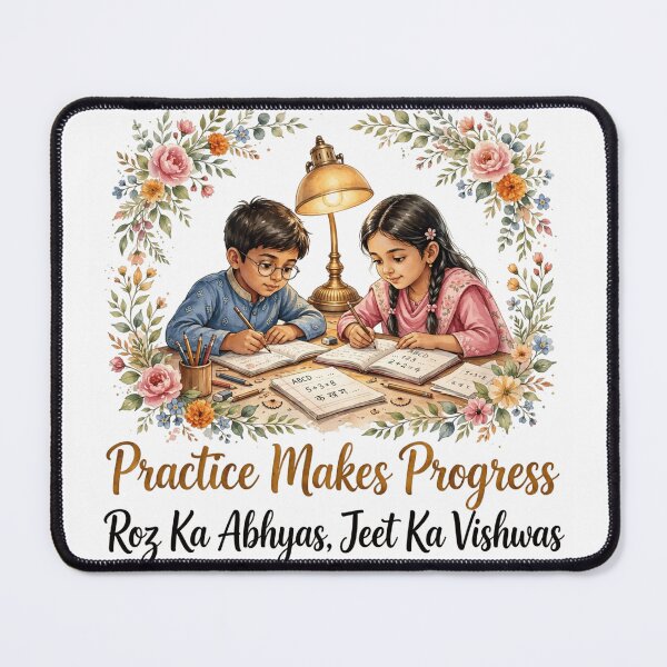 Item preview, Practice Makes Progress - Roz Ka Abhyas Jeet Ka Vishwas - Study Motivation Art designed and sold by prithvi chand.
