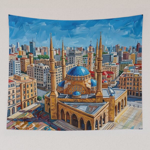 Item preview, Beirut,  Acrylic Travel Print Lebanon designed and sold by POSTERIOCREW.