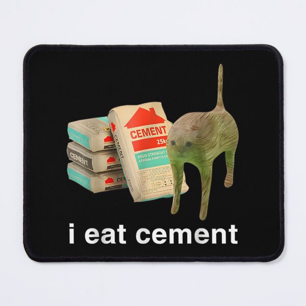 Item preview, I Eat Cement Funny Dark Meme Cat Design For Fans Of Odd Humor | Limited Edition designed and sold by tlcgiftcenter.