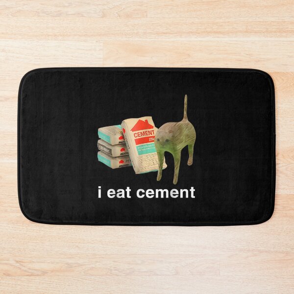Item preview, I Eat Cement Funny Dark Meme Cat Design For Fans Of Odd Humor | Limited Edition designed and sold by tlcgiftcenter.