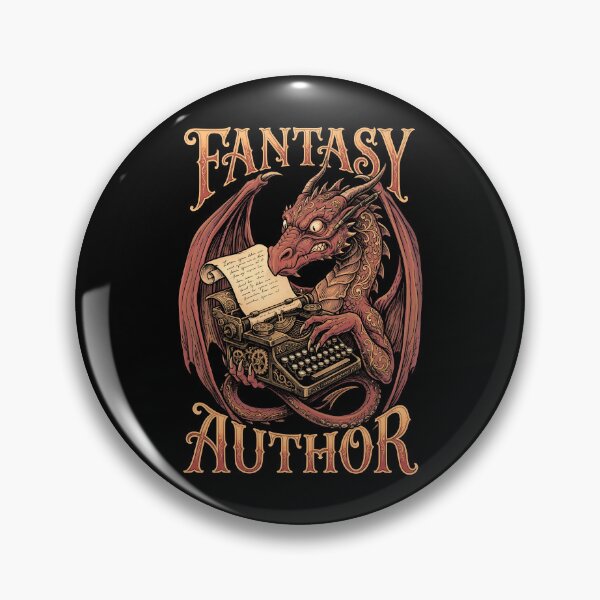 Item preview, Fantasy Author Funny Book Dragon Writer Novelist Typewriter designed and sold by GrandeDuc.