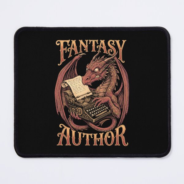Item preview, Fantasy Author Funny Book Dragon Writer Novelist Typewriter designed and sold by GrandeDuc.