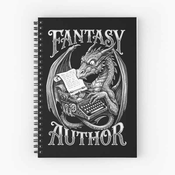 Item preview, Fantasy Author Funny Book Dragon Writer Novelist Typewriter designed and sold by GrandeDuc.