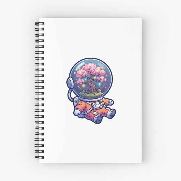 Item preview, Kawaii Astronaut Sakura Tree Helmet Space Art designed and sold by AVCART.