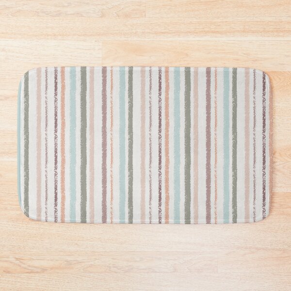 Item preview, Textured Vertical Stripes - Light Seafoam Sage Green and Terracotta designed and sold by AlliJay Designs.