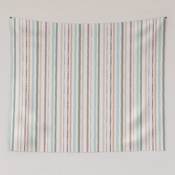 Item preview, Textured Vertical Stripes - Light Seafoam Sage Green and Terracotta designed and sold by AlliJay Designs.