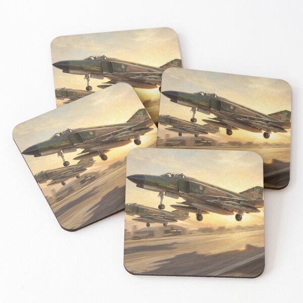 Item preview, F-4 Phantom Camouflage Takeoff Illustration designed and sold by Airpower Art.