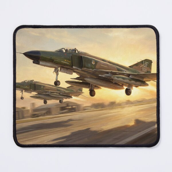 Item preview, F-4 Phantom Camouflage Takeoff Illustration designed and sold by Airpower Art.