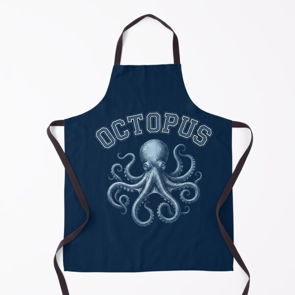 Item preview, Vintage Octopus Illustration T‑Shirt & Sticker – Nautical Marine Animal Design designed and sold by ZyxDes.