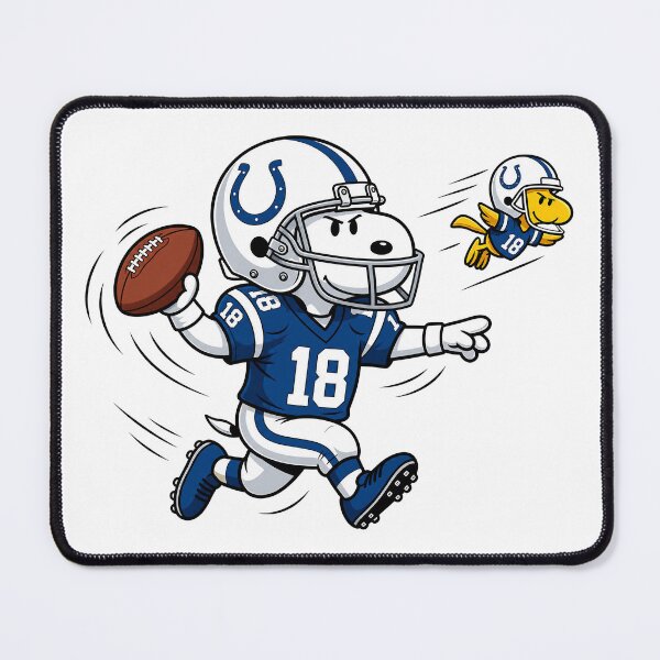 Item preview, Snoopy & Woodstock Indianapolis Colts Football Retro F113 designed and sold by GLUVY-THEME.