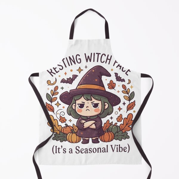 Item preview, "Resting Witch Face" Funny Autumn Witch Sticker Design - Cute Spooky Season Aesthetic designed and sold by CreativeNest Prints.