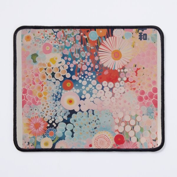 Item preview, Yayoi Kusama PInk Flower Blush designed and sold by randyknudsen.