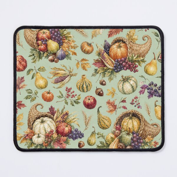 Item preview, Vintage Autumn Harvest Cornucopia Pattern designed and sold by frumixart.