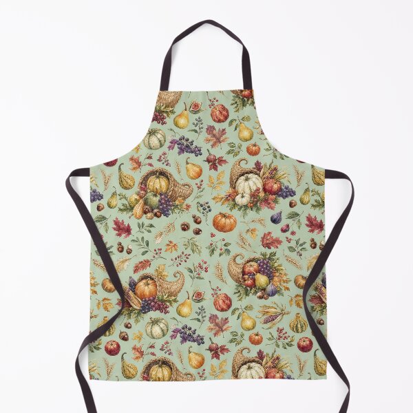 Item preview, Vintage Autumn Harvest Cornucopia Pattern designed and sold by frumixart.