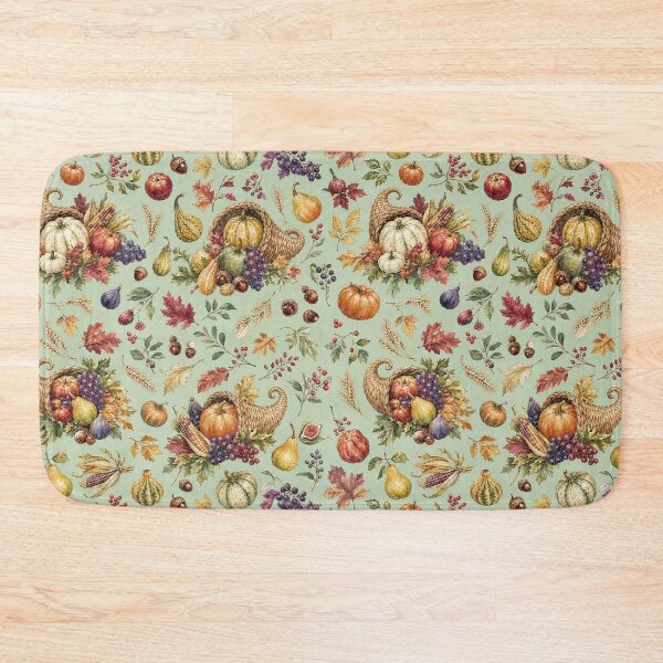 Item preview, Vintage Autumn Harvest Cornucopia Pattern designed and sold by frumixart.