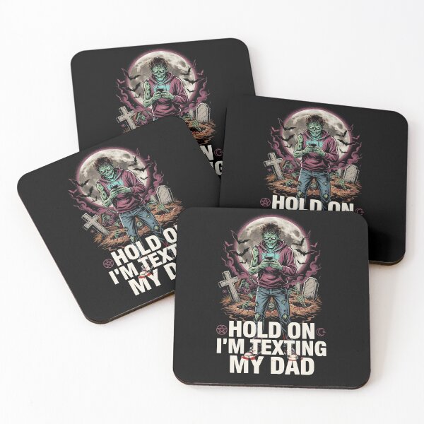 Item preview, Hold On I’m Texting My Dad Dark Humor Sarcasm designed and sold by Redgiant87x.