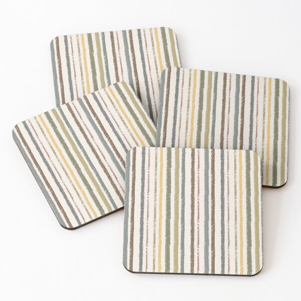 Item preview, Textured Vertical Stripes - Sage Green, Mustard and Gold designed and sold by AlliJay Designs.