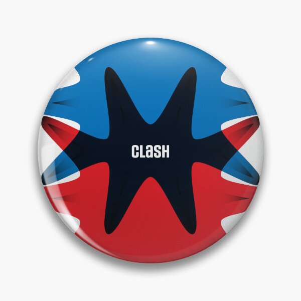 Item preview, Clash – Abstract Starburst Graphic & Textured Typography Art designed and sold by BrokenBill.